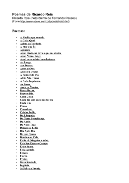 Poemas de Ricardo Reis Poemas: