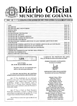 Publicado no DOM 3321 de 13/01/2004
