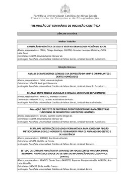 premia&ccedil;&atilde;o 23&deg; semin&aacute;rio de inicia&ccedil;&atilde;o cient&iacute;fica