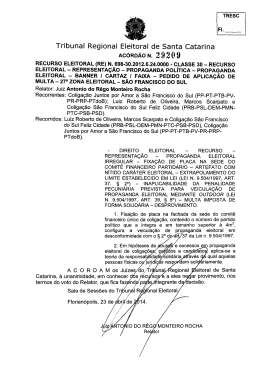 Tribunal Regional Eleitoral de Santa Catarina