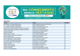 Escola Aluno Posi&ccedil;&atilde;o 6&ordm; ANO ENSINO