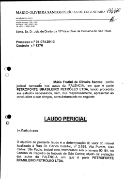 MÁRIO OLIVEIRA SANTOS PER`ÍCIAS DE ENGENHARIA /3á 6%