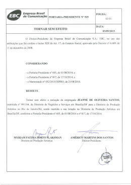 portaria &ndash; presi n&ordm; 525 &ndash; tornar sem efeito &ndash; jeanne de oliveira santos