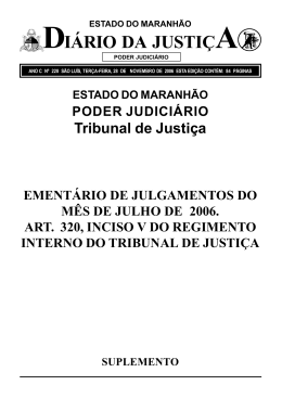 DI&Aacute;RIO DA JUSTI&Ccedil;A