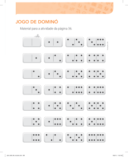 JOGO DE DOMIN&Oacute; - Editora do Brasil