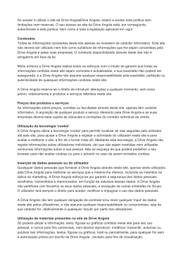 Ao aceder e utilizar o site da Drive AngolaDrive Angola, estar&aacute; a