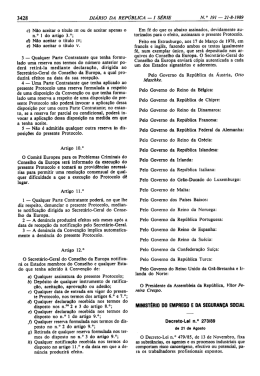 Decreto-Lei n.º 273/89, de 21 de Agosto