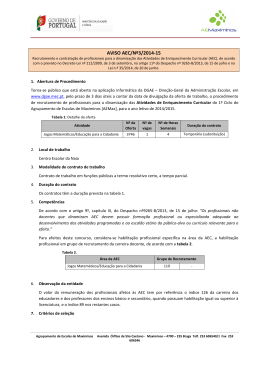 aviso aec/nº3/2014-15