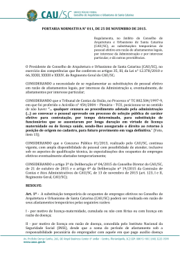 as substituições