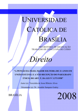 Direito - Universidade Cat&oacute;lica de Bras&iacute;lia