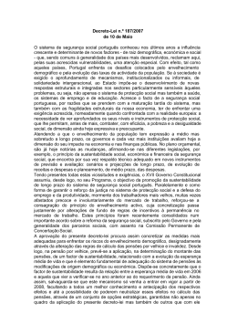 Decreto-Lei n.&ordm; 187/2007 de 10 de Maio O sistema de seguran&ccedil;a