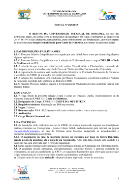 EDITAL Nº 057/07