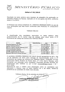 3ª Promotoria de Justiça de Telêmaco Borba