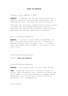 OLHOS DE RESSACA Diálogos entre GABRIEL e