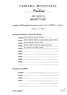 C&acirc;mara Municipal de Monchique