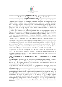 Ata 29 rectificada - Assembleia Municipal de Lisboa