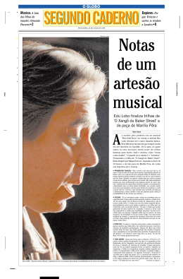O Globo, 23/07/1999Notas de um artesão musical