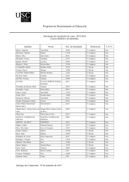 Programa de Doutoramento en Educación