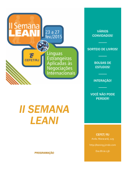 Programa&ccedil;&atilde;o final