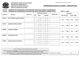 (RELATORIO DE F\311RIAS)