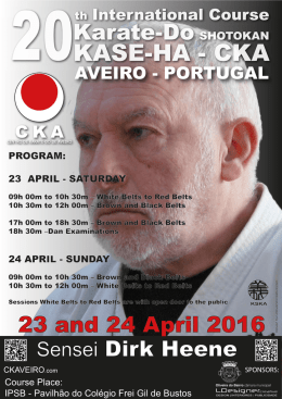 20&ordm; curso - CKA 2016 Ingl&ecirc;s