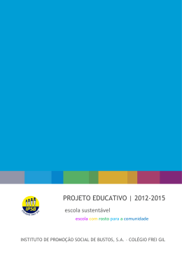 PROJETO EDUCATIVO | 2012-2015
