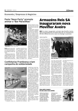 Di&aacute;rio de Aveiro &ndash; Inaugura&ccedil;&atilde;o Moviflor