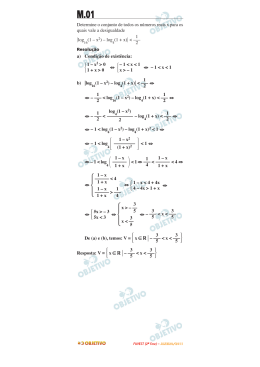 Determine o conjunto de todos os n&uacute;meros reais x para