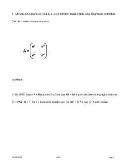 1. (Ufrj 2003) Os n&uacute;meros reais a, b, ced formam