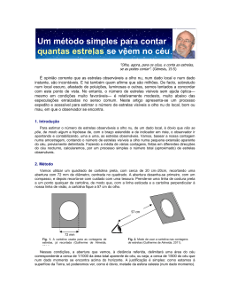 Um método simples para contar quantas estrelas se vêem