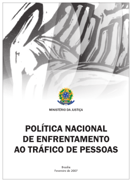 Pol&iacute;tica Nacional de Enfrentamento ao Tr&aacute;fico de