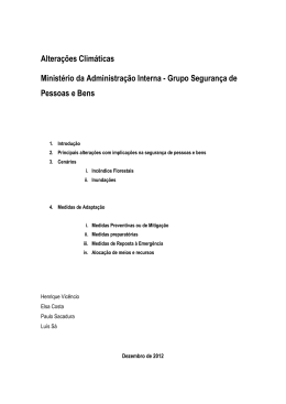 Segurança de Pessoas e Bens