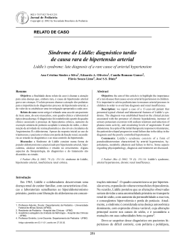 Síndrome de Liddle: diagnóstico tardio de causa rara de