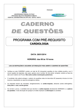 Pr&eacute;-Requisito - Cardiologia - Copese