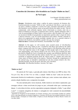Jimbo no Jazz - Revista Brasileira de Estudos da Can&ccedil;&atilde;o