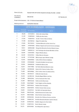 Horário _ 44 - Lista de Graduação Ordenada
