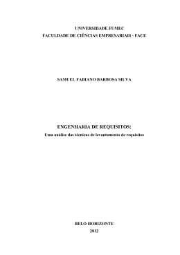 ENGENHARIA DE REQUISITOS: