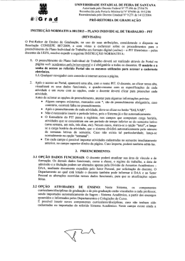 Instru&ccedil;&atilde;o de preenchimento - PROGRAD