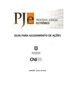 GUIA PARA AJUIZAMENTO DE A&Ccedil;&Otilde;ES