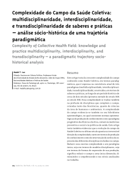 Complexidade do Campo da Saúde Coletiva
