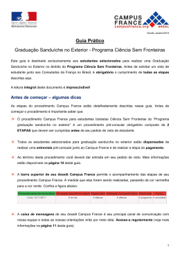 Guia CsF - Graduação Sanduíche no Exterior