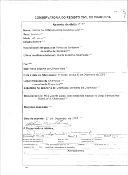 Nome: MAaiA DA coNcEi&ccedil;Ao os oLivEIRA MAIA