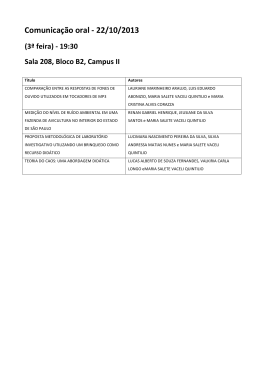 Orais Dia 22-10 noite