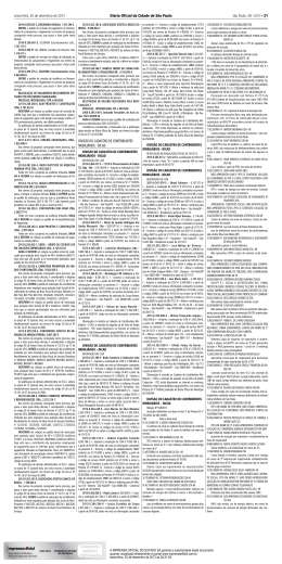 sexta-feira, 20 de dezembro de 2013 Di&aacute;rio Oficial da Cidade de