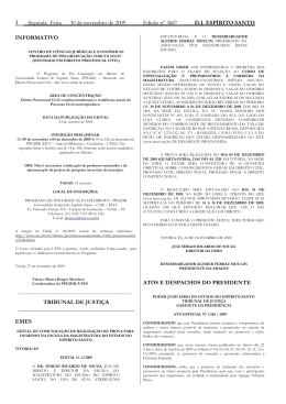 Word Pro - 30112009.lwp - Tribunal de Justiça do Espírito Santo
