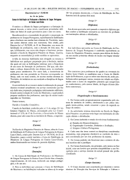 ﬂursos de Habilita&ccedil;&atilde;o do Professores o Monitores do L&iacute;ngua