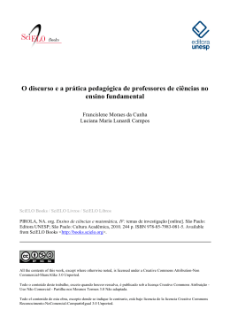 O discurso e a prática pedagógica de professores