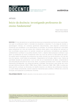 - Forma&ccedil;&atilde;o Docente