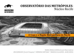 Ana Maria Filgueira Ramalho - Observat&oacute;rio das Metr&oacute;poles