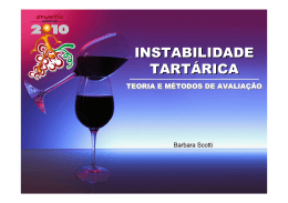 INSTABILIDADE TART&Aacute;RICA INSTABILIDADE TART&Aacute;RICA